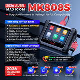 Autel Scanner MaxiCOM MK808S Bidirectional Tool, 28+ Hot Service All System