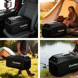 CUELEP Portable Air Conditioner,Fast Cooling with Dehumidifier,110V AC(ONLY), 5200 BTUs(1500W) with 24 Hour Timer for Camping Tent,RV, Car,Truck,Boat,Van and Fishing,Outdoor Indoor or Home Use