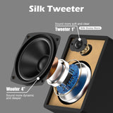 Home Stereo System with CD Player, FM Radio, Bluetooth, AUX in, USB in, Earphone Jack, Remote Control Included, 30W HiFi Shelf Stereo System
