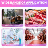 1500W Electric Bone Meat Cutter Machine, Bone Saw for Butchering Home Use and Commercial Use, Cutting Thickness 0.04-7.8'', Stainless Steel Work Table Bone Cutter Machine for Beef Pork Chicken Fish