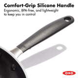 OXO Nonstick 8” and 10” Frying Pan Set, PFAS-Free Ceramic Skillets, Dishwasher & Oven Safe, Stay-Cool Silicone Handle
