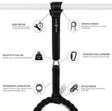Eclipse Fitness Battle Rope Anchor Strap Kit | Heavy Duty Reinforced Nylon | Easy and Fast Setup | Stops Rope Damage | Stainless Steel Carabiner | Includes Exercise Guide Eclipse Fitness