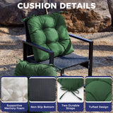 IASEAHK Outdoor Chair Cushions Set of 4, 19" x 19" x 5", Waterproof Outdoor Seat Cushions for Patio Furniture, Fade-Resistant Patio Chair Cushion
