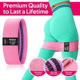 WALITO Resistance Bands for Legs and Butt, Fabric Exercise Loop Bands Yoga, Pilates, Rehab, Fitness and Home Workout, Strength Bands for Booty WALITO