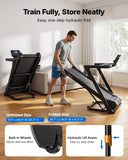 MERACH Treadmill with 15/18% Auto Incline, 55"/47"x18"/19" Wide Belt Treadmills, 0.5-8.7MPH/10MPH 3.5HP Brushless Incline Treadmill for Home, 350LBS Foldable Treadmills with Screen & APP & Heart Rate