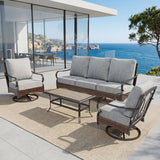 Sophia & William Metal Patio Furniture Set, 4-Piece Outdoor Conversation