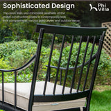 PHI VILLA 7 Piece, Outdoor Dining Set, 60"x38" Table, 1.57" Umbrella Hole