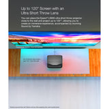 Epson EpiqVision Ultra LS650 Ultra Short Throw 3-Chip 3LCD Smart Streaming Laser Projector, 4K PRO-UHD, HDR, 3,600 Lumens, up to 120"