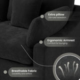 Cloud Couch Modular Sectional Sofa,82.68" L Shaped Couch