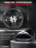 TESFEEL Real Carbon Fiber Steering Wheel for Ford Mustang 2018-2023