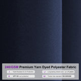 PURPLE LEAF Umbrella 13' x 13' Commercial Business Semi Auto Lift, Navy