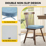 downluxe Indoor Chair Cushions for Dining Chairs, Soft and Comfortable Textured Foam Kitchen Chair Pads