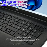 HP 17.3" Large Screen Laptop, Latest Intel Core 5 Processor, 16GB RAM, 1TB SSD, 2026 Edition, Full-Size Keyboard with Num Pad, Wi-Fi 6, Windows 11 with Copilot, Comfortable Laptop for Everyday Use