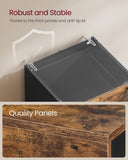 VASAGLE 4 Drawer File Cabinet with Locks, for A4, Letter Sized Documents