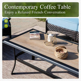 Sophia & William Metal Patio Furniture Set, 7 Seats Outdoor Conversation