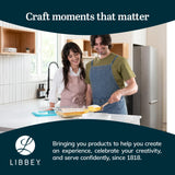 Libbey Baker’s Premium 2 Piece Glass Baking Dish Set, Stackable Casserole Dish with Lid Set, Baking Glassware for Casseroles, Lasagna, Brownies, Cakes