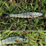 TRUSCEND Swimmax Easy Catch Fishing Lures with BKK Hooks, Wiggling, Vibrating, Rattling and Gurgling for More Bite, Heavy-Duty Dyneema Fiber Jointed Swimbaits for Bass, Trout, Walleye, Crappie, Pike