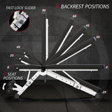 ROBURFLEX Adjustable/Foldable Workout Exercise Bench for Home Gym, Weightlifting and Strength Training - 8x4x3x2 Positions- 700 Pounds Load Roburflex