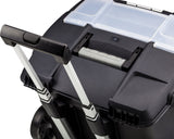 Storex Portable File Box on Wheels, 15 x 16 x 14.25 Inches, Black (61507U01C)
