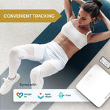 INEVIFIT Smart Bathroom Scale, Highly Accurate Bluetooth Digital Bathroom Body Weight Scale, Precisely Measures Weight & BMI for Unlimited Users
