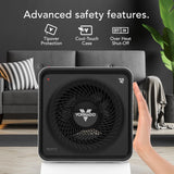 Vornado Velocity CUBE 5 OSC Whole Room Space Heater with 70º Oscillation, Remote Control, Vortex Heat Circulation, LED Touch Controls, 1-12 Hour Timer, Advanced Safety, Auto-Climate Control, White