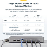 StarTech.com USB-C Docking Station (10-in-1, USB4), Up to 100W Charging for Laptop, 40Gbps Data Transfer