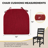 Cushions for Dining Chairs, Soft and Comfortable Textured Foam Kitchen Chair Pads with Ties and Non-Slip Backing