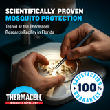 Thermacell Mosquito Repellent E-Series Rechargeable Repeller; Patio Shield 20’ Mosquito Protection Zone; Includes 36-Hr Repellent Refill; No Flame or Scent; Bug Spray and Bug Zapper Alternative