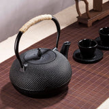 Big Cast Iron Teapot, Japanese Tetsubin Tea Kettle for Stovetop Safe, Cast Iron Tea Pot with Stainless Steel Infuser for Loose Tea and Enameled Interior(1800ml/60.9oz)