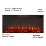 Bernice Landscape Electric Fireplace in White by Real Flame