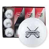 Groomsman Golf Balls, Wilson Staff Elite, Groomsmens Gifts, One Dozen Buffalo Bottle Craft