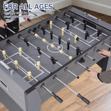 RAYKEEP Foosball Table, 54" Full Size Games Table w/ 2 Balls for Adults & Kids, Arcade Soccer Table for Home, Game Room, Office, Party (Dark Grey Wood Grain)