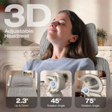 ELABEST X100 Ergonomic Mesh Office Chair with Footrest, Big and Tall Home Desk Chair with 5D Flip-Up Arms, Adjustable 3D Lumbar Support, Gaming & Executive Computer Chair (First Light)