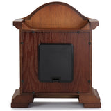 Bedford Clock Collection Redwood Mantel Clock with Chimes