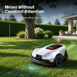 Proudeer DW1500 Wireless Robotic Lawn Mower, GPS RTK & AI Vision Navigation,up to 0.35 Acre Robot Mower with 3D Obstacle Avoidance, Auto Height, IPX6 Waterproof for Smart Home Yard Care