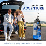 VFX All-in-One Portable Water Filter – Survival Water Purifier for Camping, Hiking, Backpacking, and Emergency Preparedness with Gravity System