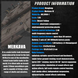 BESTYMXY RC Tank HengLong IDF MERKAVA MKIV, 1:16 Merkava Main Battle Tank MK4 Model, 2.4ghz Remote Control Vehicles Tanks with Sound & Light for Ages 14+