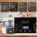 Low Carb Rice Cooker,3L Multifunction Low Sugar Rice Cooker Small & Timable,4H Keep Warm, Cooking, Simmering, Stewing, Steaming All In One (3L,Beige)