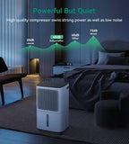 2500 Sq.Ft Dehumidifier for Basement with Drain Hose Max 34 Pints, VEAGASO Dehumidifiers for Home, Large Room, Bathroom, Bedroom, Three Modes, Intelligent Humidity Control, Dry Clothes, 24HR Timer
