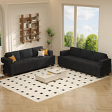 Apicizon 89" Modern Sofa Couch Set, Corduroy Couch 2 Piece Sofa Set for Living Room