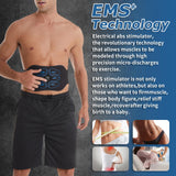 Ruszoaer Abs Stimulator Muscle Toner, Fitness Belt Blue