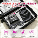 Travel Steamer for Clothes, Portable Handheld Garment Steamer & Steam Iron 2-in-1, 1200W Fast Heat-Up Mini Steamer with LCD Display, Large Ceramic Heat Panel Quick Wrinkle Removal for Home, Hotel