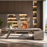 X-Comfot Executive Desk with Bridge-Style Leg for Office (133.07IN)