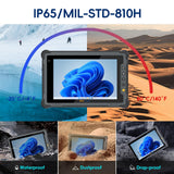 ONERugged M80J Rugged Tablet, 8 Inch Heavy Duty Outdoor Work PC, Windows 11 Pro, Intel N5100, 8GB+128GB, IP65, Glove Touch, for Field Service, Outdoor Construction