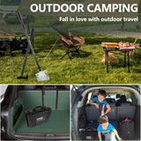 aiGear Camping Shovel Axe Outdoor Tactical Shovel Survival Tool Set with Multi Tools for Camping Hiking Backpacking Men Survival Gear Emergency（CSA-4232）