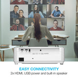 Optoma EH401 Compact Standard Throw Professional Projector, 1080p with 4K HDR Input, High Bright 4,000 Lumens