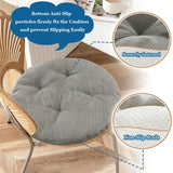 Round Chair Pads - Comfortable Kitchen Seat Pads - Non-Slip Washable