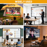 120 inch Outdoor Projector Screen with Stand, Portable Projector Screen Outdoor with Sand Bag, 16:9 4K HD Movie Screen with Carry Bag for Backyard, Camping, Theater