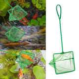 4 Pack Aquarium Fish Net Fine Quick Catch Mesh Nylon Fishing Catch Nets with Plastic Handle for Fish Tank Mesh Nets Scoop - Green