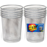 SHSYCER Silver Mesh Trash Cans,10-Pack 6 Gal Mesh Office Trash Can,Open Metal Wire Wastebaskets, Waste Basket Trash Can for Near Desk, Small Garbage Can,Recycling Garbage Container Bin for Office&Home